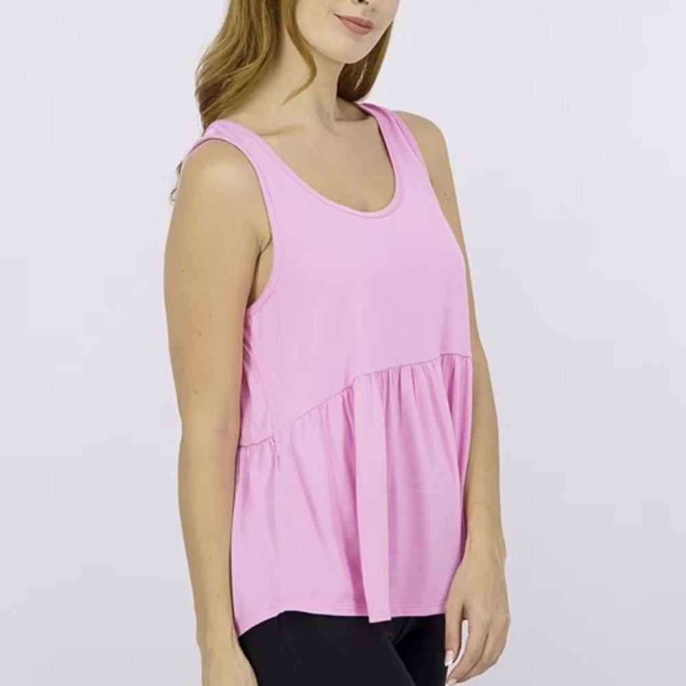 NWT🌸Kensie Polka Dot Mesh Pajama Top in Fuchsia Pink – Size Small